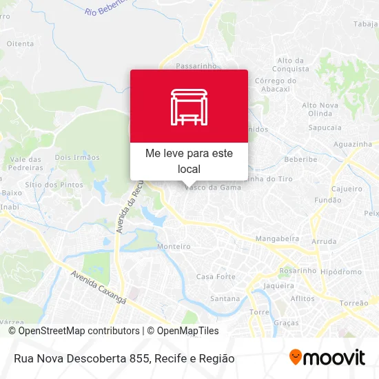 Rua Nova Descoberta 855 mapa
