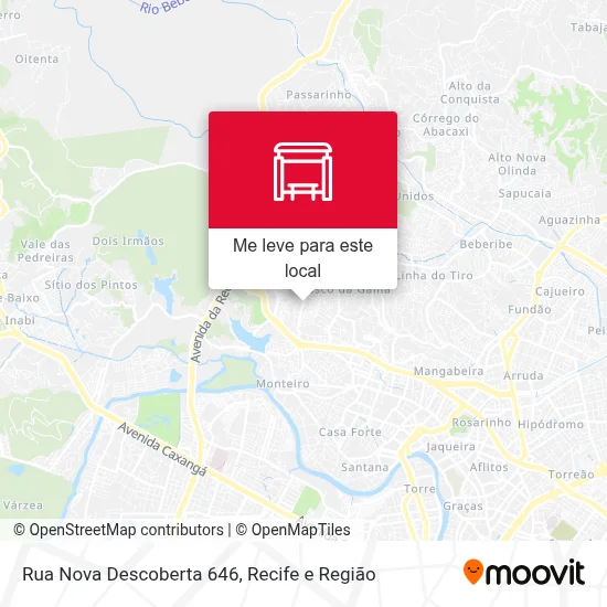 Rua Nova Descoberta 646 mapa