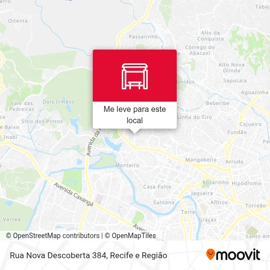Rua Nova Descoberta 384 mapa