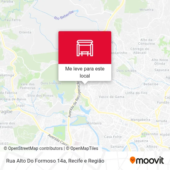 Rua Alto Do Formoso 14a mapa