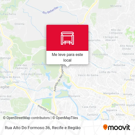 Rua Alto Do Formoso 36 mapa