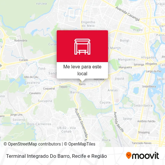 Terminal Integrado Do Barro mapa