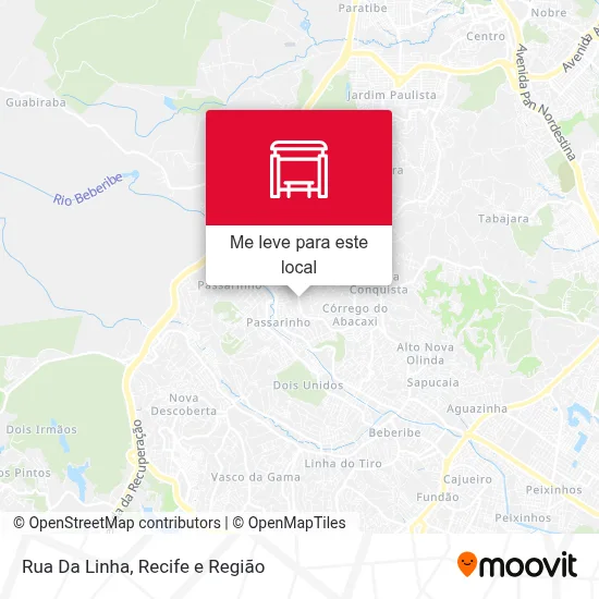 Rua Da Linha mapa