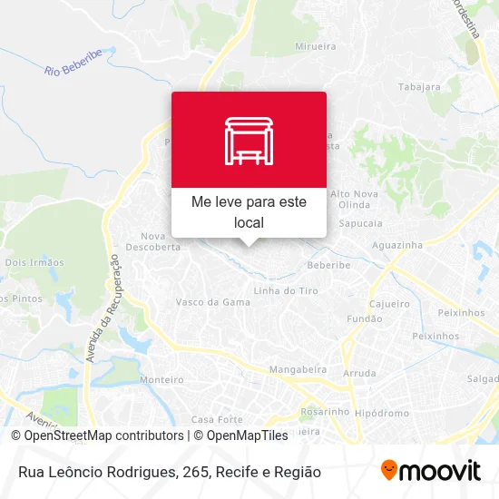 Rua Leôncio Rodrigues, 265 mapa