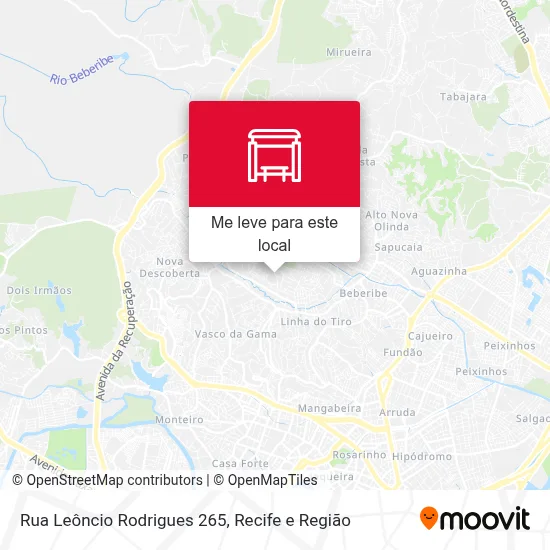 Rua Leôncio Rodrigues 265 mapa