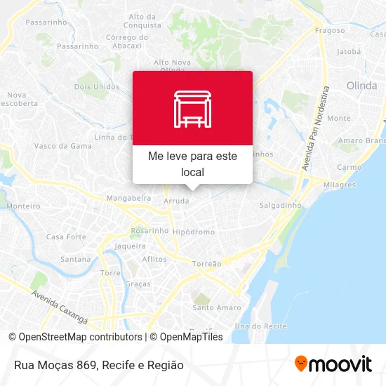 Rua Moças 869 mapa