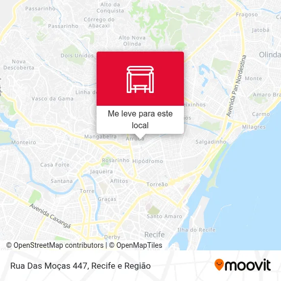 Rua Das Moças 447 mapa