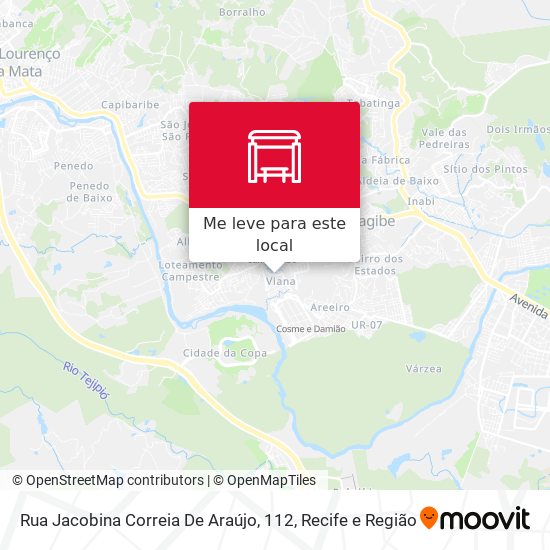 Rua Jacobina Correia De Araújo, 112 mapa