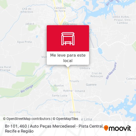 Br-101, 460 | Auto Peças Mercediesel - Pista Central mapa