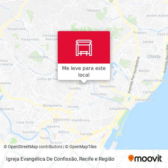 Igreja Evangélica De Confissão mapa