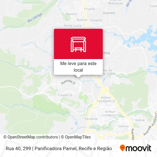 Rua 40, 299 | Panificadora Pamel mapa