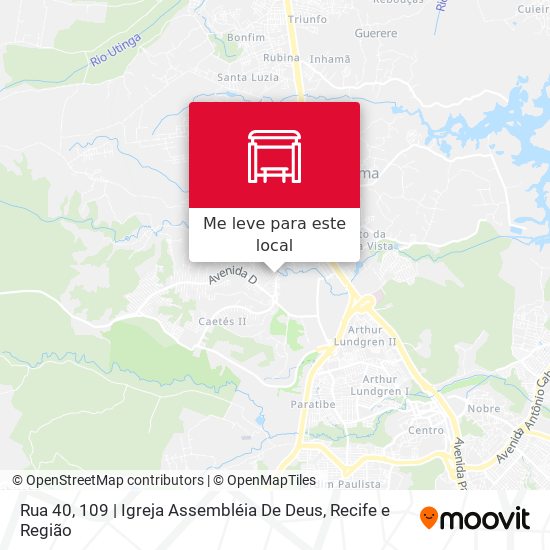 Rua 40, 109 | Igreja Assembléia De Deus mapa