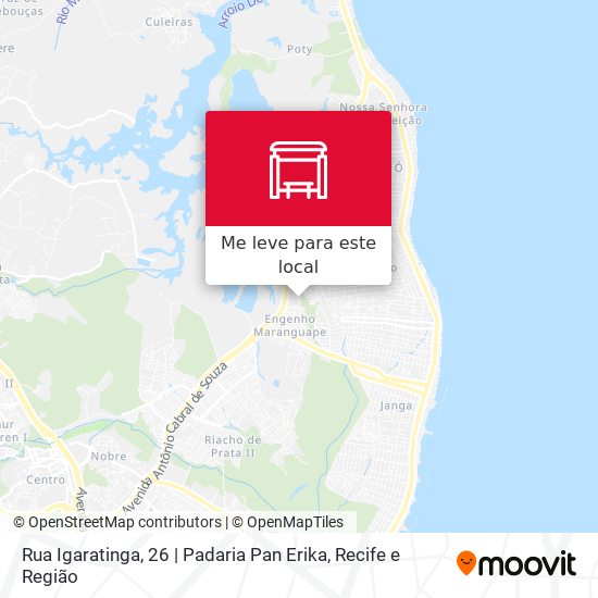 Rua Igaratinga, 26 | Padaria Pan Erika mapa