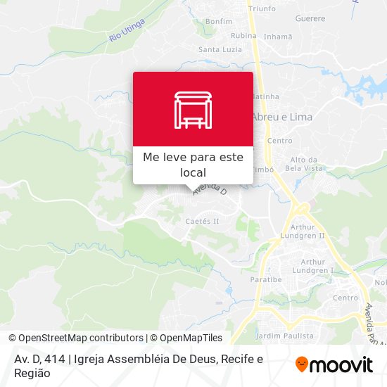 Av. D, 414 | Igreja Assembléia De Deus mapa