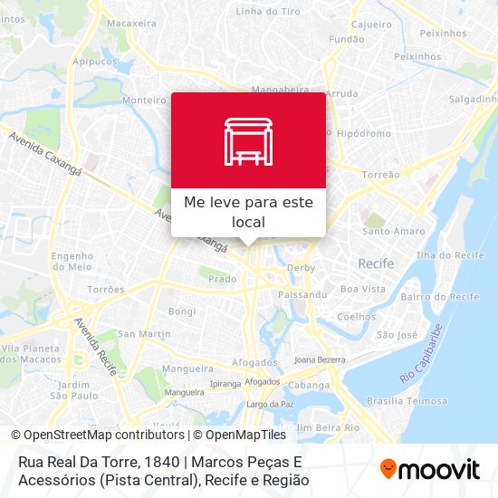 Rua Real Da Torre, 1840 | Marcos Peças E Acessórios (Pista Central) mapa