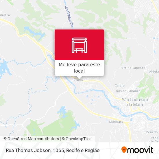 Rua Thomas Jobson, 1065 mapa