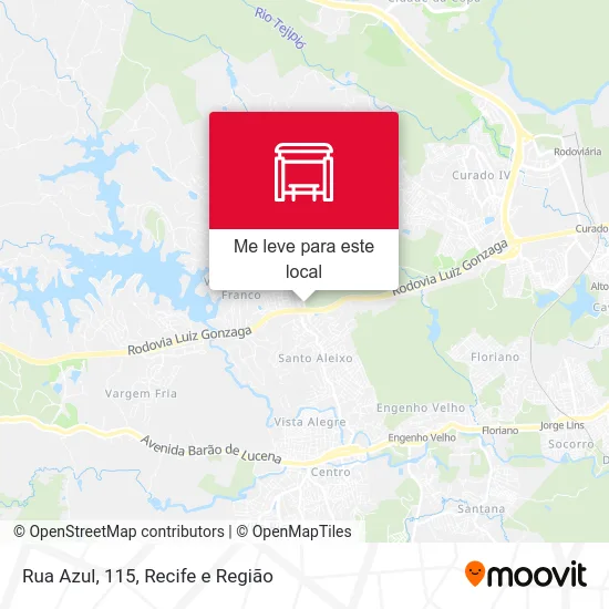 Rua Azul, 115 mapa