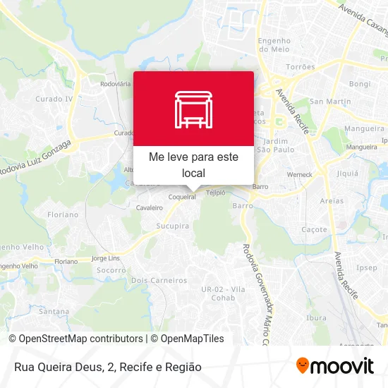 Rua Queira Deus, 2 mapa