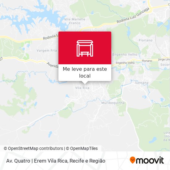 Av. Quatro | Erem Vila Rica mapa