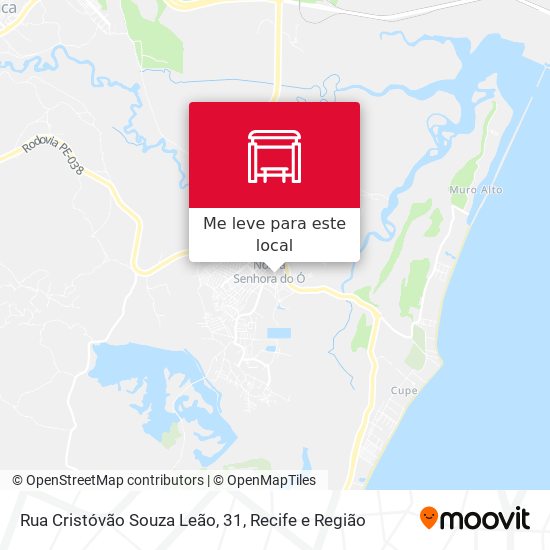 Rua Cristóvão Souza Leão, 31 mapa