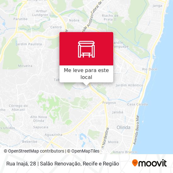 Rua Inajá, 28 | Salão Renovação mapa