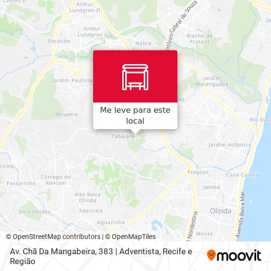 Av. Chã Da Mangabeira, 383 | Adventista mapa