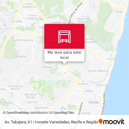 Av. Tabajara, 61 | Ivonete Variedades mapa