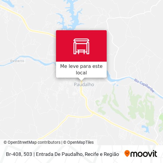 Br-408, 503 | Entrada De Paudalho mapa
