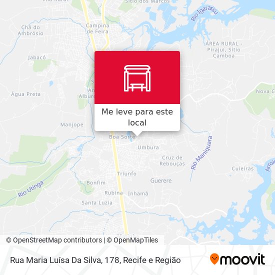 Rua Maria Luísa Da Silva, 178 mapa