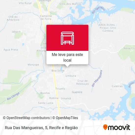 Rua Das Mangueiras, 5 mapa