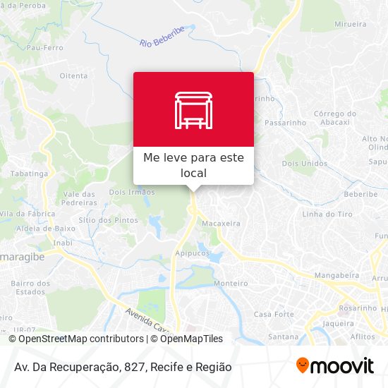 Av. Da Recuperação, 827 mapa