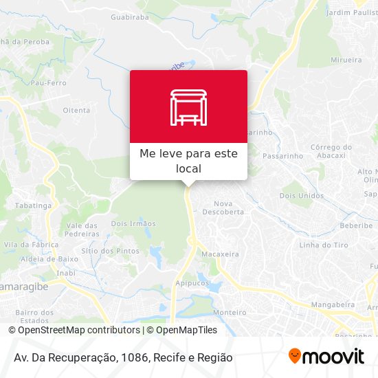 Av. Da Recuperação, 1086 mapa