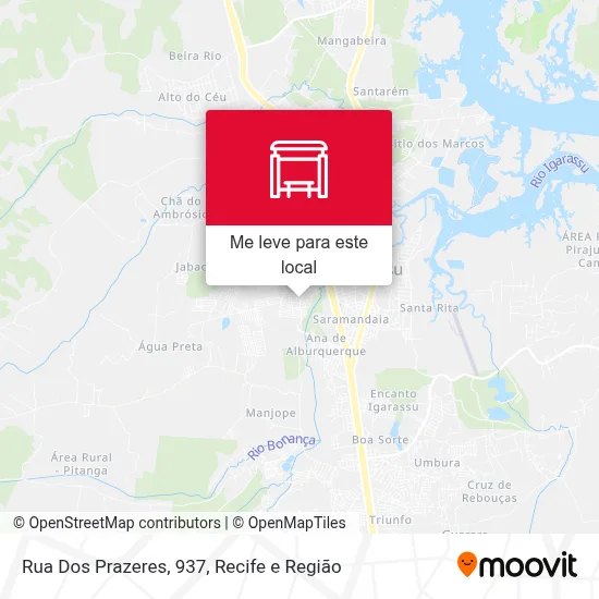Rua Dos Prazeres, 937 mapa