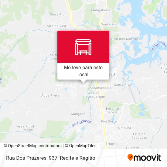 Rua Dos Prazeres, 937 mapa