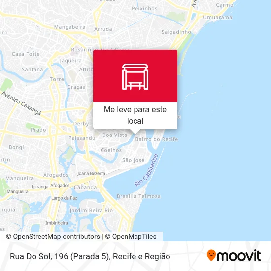Rua Do Sol, 196 (Parada 5) mapa