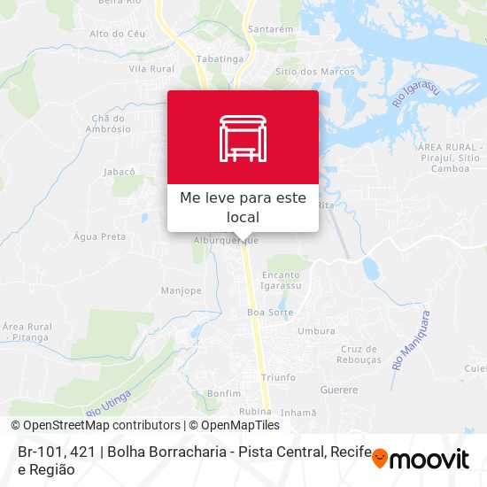 Br-101, 421 | Bolha Borracharia - Pista Central mapa