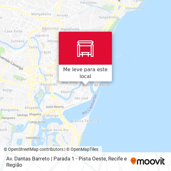 Av. Dantas Barreto | Parada 1 - Pista Oeste mapa