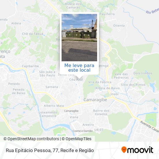 Rua Epitácio Pessoa, 77 mapa