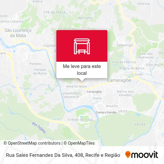 Rua Sales Fernandes Da Silva, 408 mapa