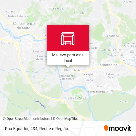 Rua Equador, 434 mapa