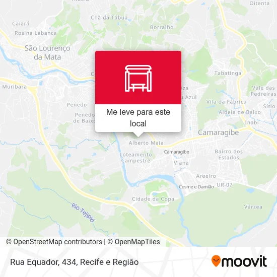Rua Equador, 434 mapa