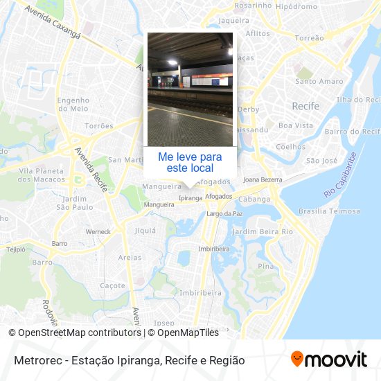 Metrorec - Estação Ipiranga mapa