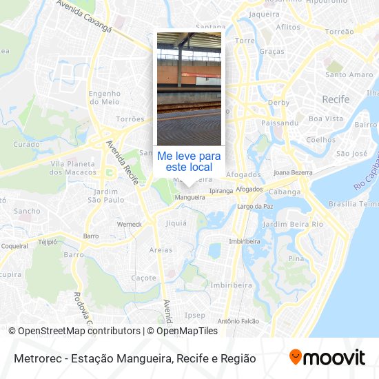 Metrorec - Estação Mangueira mapa