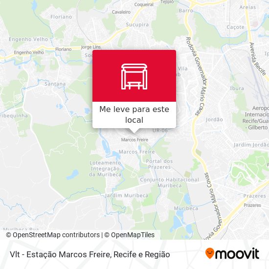 Vlt - Estação Marcos Freire mapa
