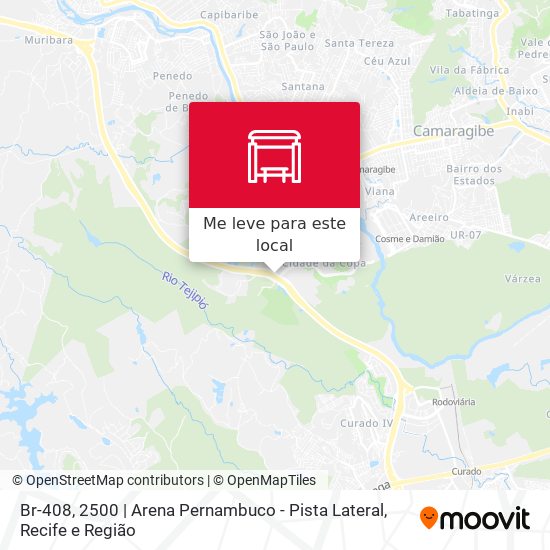 Br-408, 2500 | Arena Pernambuco - Pista Lateral mapa