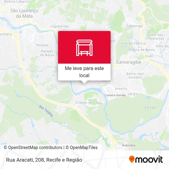 Rua Aracati, 208 mapa