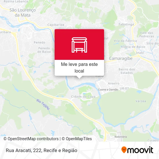Rua Aracati, 222 mapa