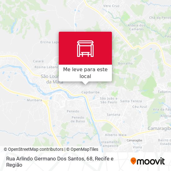 Rua Arlíndo Germano Dos Santos, 68 mapa