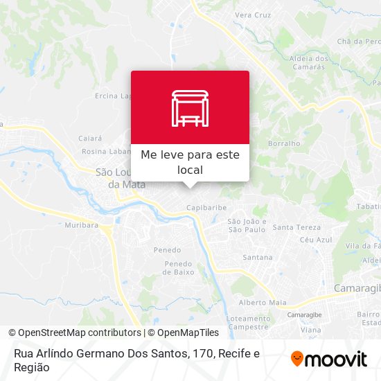 Rua Arlíndo Germano Dos Santos, 170 mapa