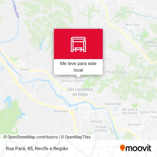 Rua Pará, 45 mapa